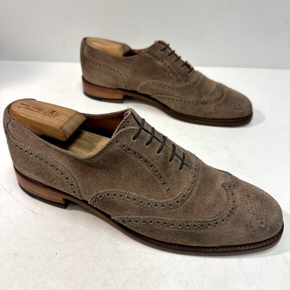 RESOLED Crockett & Jones x Polo Ralph Lauren Suede Oxford Made in England 9.5 main image 7